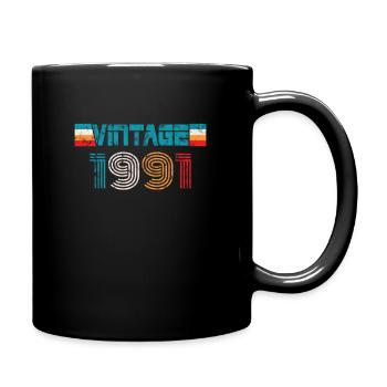 Millésime anniversaire 1991 - Mug uni - noir - Droite