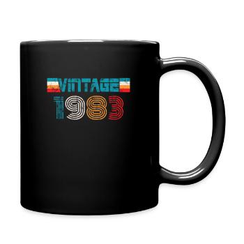 Millésime anniversaire 1983 - Mug uni - noir - Droite