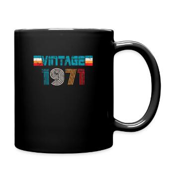 Millésime anniversaire 1971 - Mug uni - noir - Droite