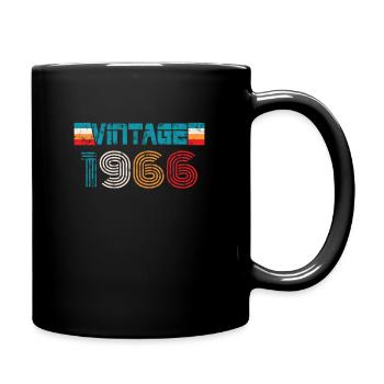1966 Birthday Vintage - Full Colour Mug - black - Right