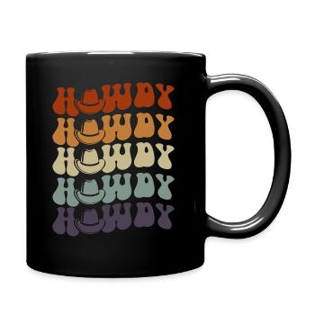 Western Country Texas Cowboyhut - Tasse einfarbig - Schwarz - Rechts