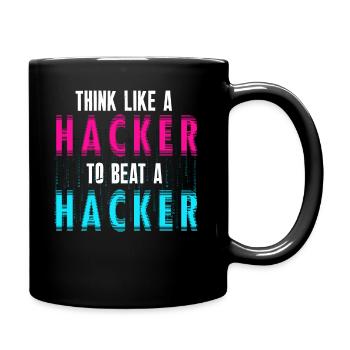 Ethische Hacker-Cybersicherheitsexpertise - Tasse einfarbig - Schwarz - Rechts