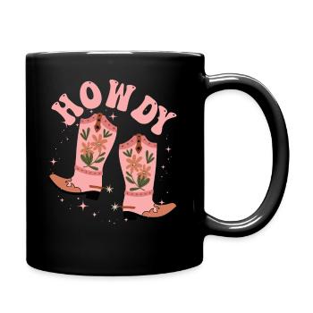 Western Country Texas Cowboyhut - Tasse einfarbig - Schwarz - Rechts