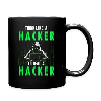 Ethical Hacker Cybersecurity Expertise - Full Colour Mug - black - Right