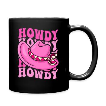 Western Country Texas Cowboyhut - Tasse einfarbig - Schwarz - Rechts