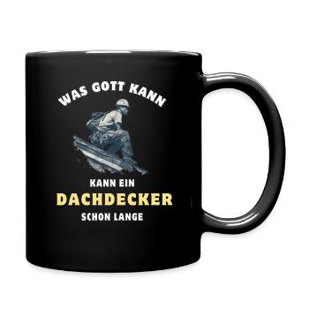 Couvreur rétro vintage drôle dicton - Mug uni - noir - Droite