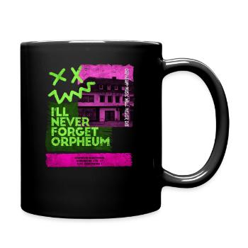 Dortmunder Discothek 80er 90er Wave-Musik Orpheum - Tasse einfarbig - Schwarz - Rechts