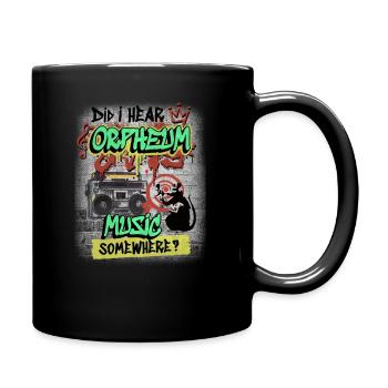 Dortmunder Discothek 80er 90er Wave-Musik Orpheum - Tasse einfarbig - Schwarz - Rechts