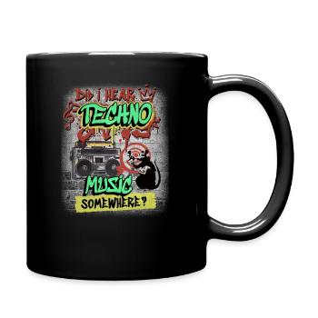 Hardcore Rave Music Raver des années 90 EDM House DJ Rave - Mug uni - noir - Droite