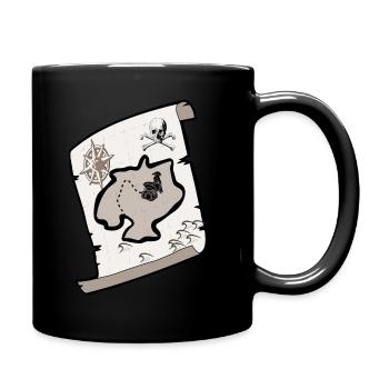 SCHATZKARTE | PAPAGAI AIF SCHATZTRUHE - Tasse einfarbig - Schwarz - Rechts