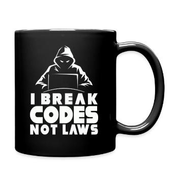 Ethical Hacker Cybersecurity Expertise - Full Colour Mug - black - Right