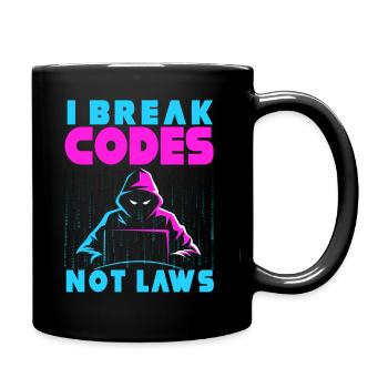 Ethical Hacker Cybersecurity Expertise - Full Colour Mug - black - Right