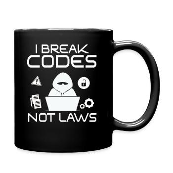 Ethical Hacker Cybersecurity Expertise - Full Colour Mug - black - Right