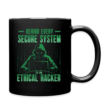 Ethical Hacker Cybersecurity Expertise - Full Colour Mug - black - Right