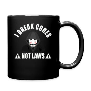 Ethical Hacker Cybersecurity Expertise - Full Colour Mug - black - Right