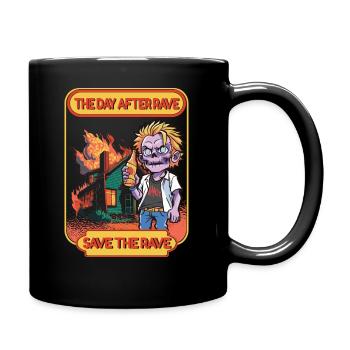 Hardcore Rave Music Raver des années 90 EDM DJ House Music - Mug uni - noir - Droite