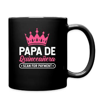 Papa De Quinceanera Scan Pour Paiement 5ème Anniversaire - Mug uni - noir - Droite