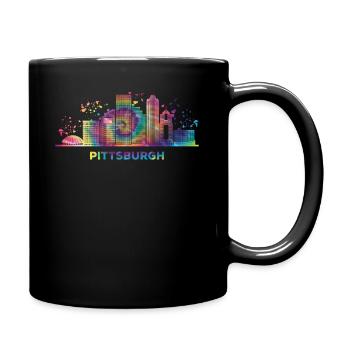 Pittsburgher Skyline Pittsburgh - Mug uni - noir - Droite