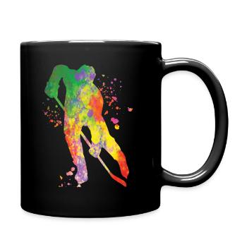 Eishockeyspieler Jungen Eishockey - Tasse einfarbig - Schwarz - Rechts