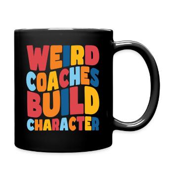 Seltsame Coaches Bilden Charakter Coach - Tasse einfarbig - Schwarz - Rechts