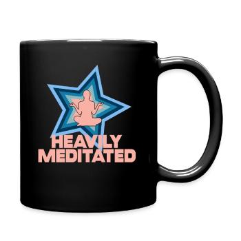 Stark meditiert - Tasse einfarbig - Schwarz - Rechts