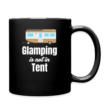Le glamping n’existe pas dans la tente. Glamper, - Mug uni - noir - Droite