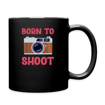 Born to take pictures. Funny photographer. - Full Colour Mug - black - Right