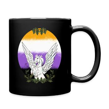 Non Binary Rise - Tasse einfarbig - Schwarz - Rechts