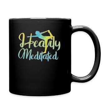 Stark meditiert - Tasse einfarbig - Schwarz - Rechts
