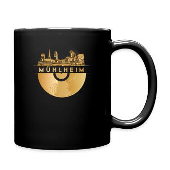 Disque vinyle Disco Music Skyline-Mühlheim - Mug uni - noir - Droite
