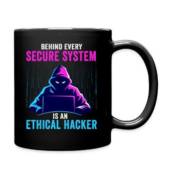 Ethical Hacker Cybersecurity Expertise - Full Colour Mug - black - Right