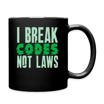 Ethische Hacker-Cybersicherheitsexpertise - Tasse einfarbig - Schwarz - Rechts