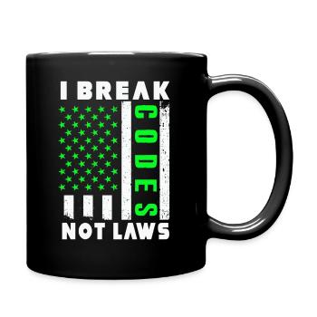 Ethische Hacker-Cybersicherheitsexpertise - Tasse einfarbig - Schwarz - Rechts