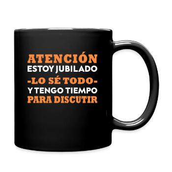 Jubila Lustig Ich bin ein professioneller Großvater - Tasse einfarbig - Schwarz - Rechts