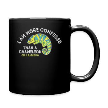 I'm more confused than a chameleon - Full Colour Mug - black - Right