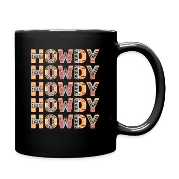 Western Country Texas Cowboyhut - Tasse einfarbig - Schwarz - Rechts