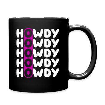 Western Country Texas Cowboyhut - Tasse einfarbig - Schwarz - Rechts