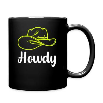 Western Country Texas Cowboyhut - Tasse einfarbig - Schwarz - Rechts