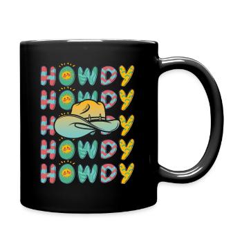 Western Country Texas Cowboyhut - Tasse einfarbig - Schwarz - Rechts