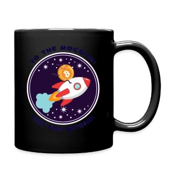 Too The Moon - Tasse einfarbig - Schwarz - Rechts