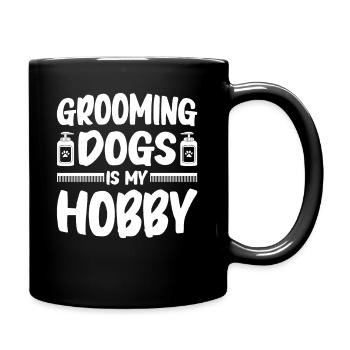 Hundefrisör und Hundepflege - Tasse einfarbig - Schwarz - Rechts