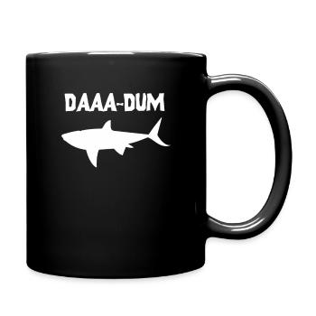 Daaa-Dum Hai Lustige Bisse Tiefsee Ozean Leben - Tasse einfarbig - Schwarz - Rechts