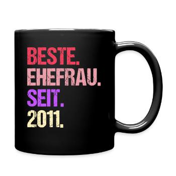 Meilleure épouse de la Saint-Valentin depuis 2011 - Mug uni - noir - Droite