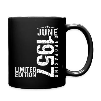 June 1957 June Anniversary June 1957 - Full Colour Mug - black - Right