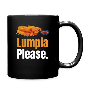 Lumpia, Bitte. Pinoy Shanghai Lover Adobo - Tasse einfarbig - Schwarz - Rechts