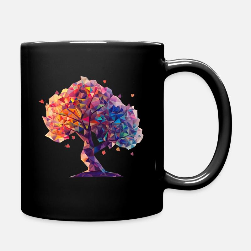 Arbre géométrique - Mug uni - noir