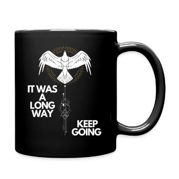 Keep going Nordic Motivational Design - Full Colour Mug - black - Right