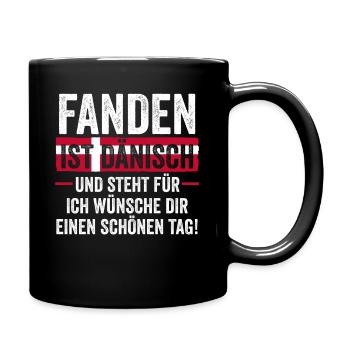Danois Danemark - Mug uni - noir - Droite