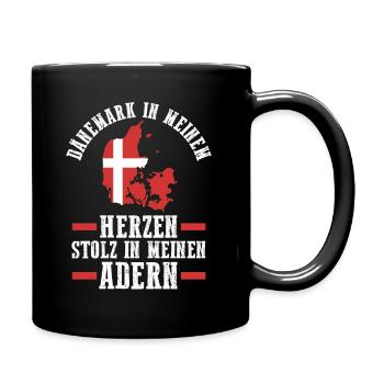 Danois Danemark - Mug uni - noir - Droite