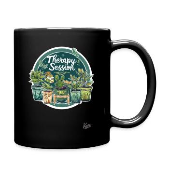Les plantes sont ma séance de thérapie - Mug uni - noir - Droite